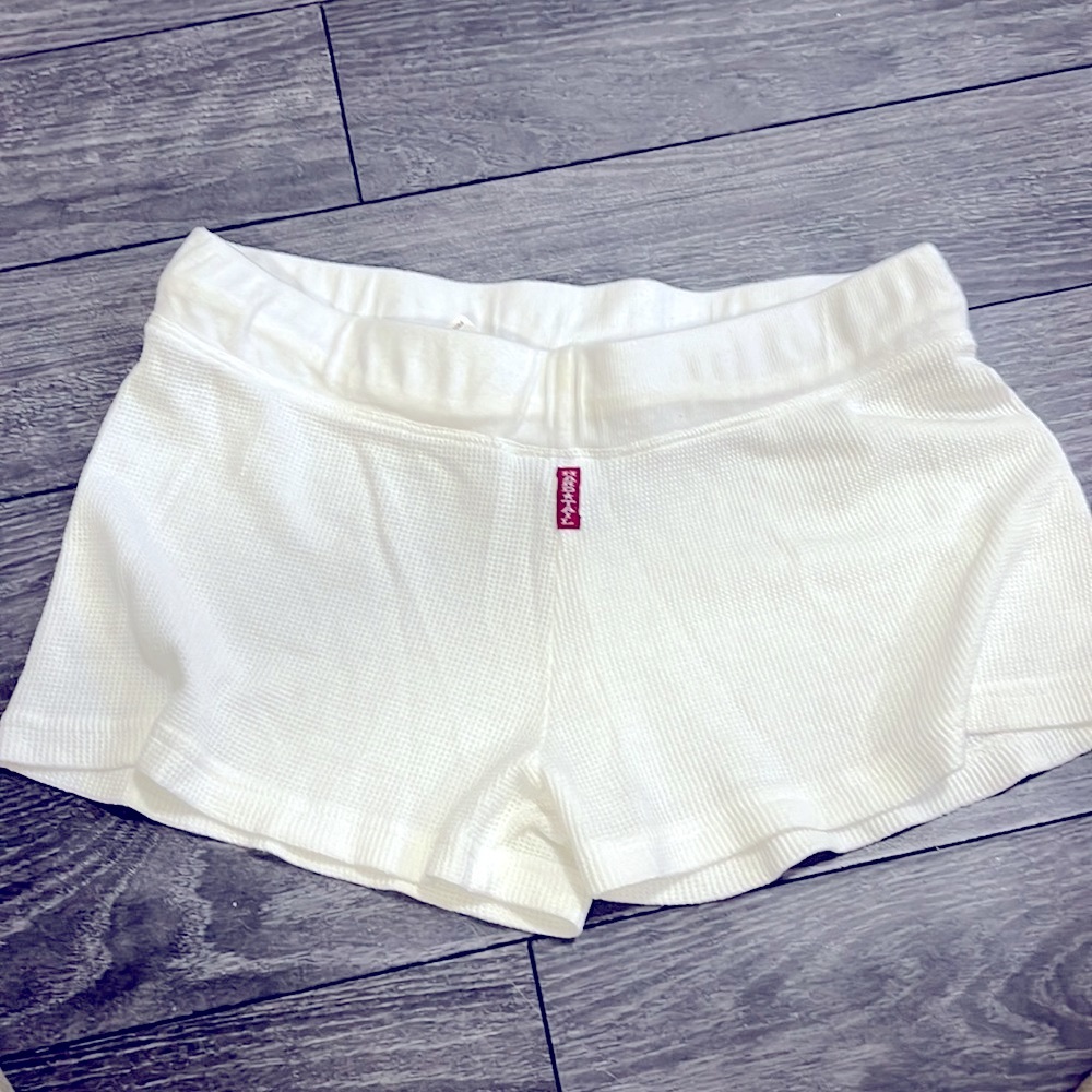 NWT- Hard Tail white XL waffle shorts